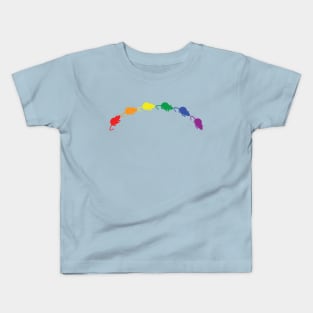 Rat Pride Rainbow Curve Kids T-Shirt